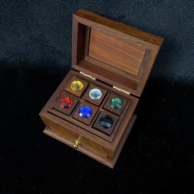 SUMAG Amazing Jewelry Box Magic Tricks Prediction Magic Predict Chosen Color Stone Magician Close up Illusions Gimmick Mentalism Props