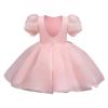 Bubble Dress Sleeve Toddler Girls Party Print Patchwork 28Y Clothes Kids Costume Princess Tulle Girls (Pink, 4-5 Years) view 3