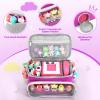 PISOSN Portable Carrying Case Compatible with Toniebox Starter Set and Tonies Figurines, Storage Musical Toy Carrying Bag for Toniebox 2 & Accessories (Purple) view 3