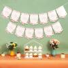 Fangleland Wildflower Theme 1st Birthday Photo Banner from Newborn to 12 Months for Girls, Growth Record Monthly Milestone Picture Banner First Birthday Party Decorations for 1 Year Old Girl view 3