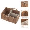 HBlife Large Baby Diaper Caddy Organizer, Paper Rope Storage Baskets Nursery Bin with Removable Divider, Portable Car Organizer for Diapers, Baby Shower Gifts, Newborn Essentials Must Haves view 3