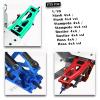RCMYou Upgrades Part for 1/10 Slash/Stampede/Rustler/Hoss 4x4 VXL,Alloy Suspension Arm,Caster Block,Steering Blocks,Rear Stub Axle Carriers,4pcs Wheel Hex,Navy Blue (More Durable Arm) view 2