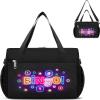 FOKDUVB Bingo Bag for Daubers Dabbers Dobbers Dotters Water Resistant Bingo Accessories Bag with Pockets for Adults Seniors (Black) view 1
