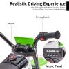 AOKOY 12V Ride On Motorcycle with Training Wheels for Kids, Green view 4