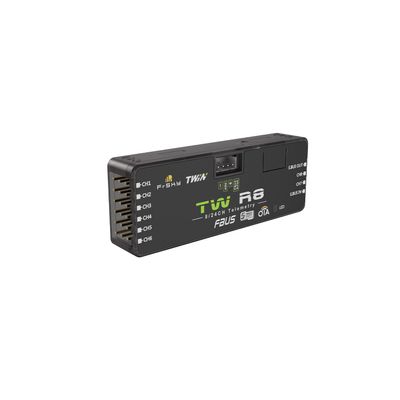 FrSky TW R8 Dual 2.4GHz Receiver  8CH PWM SBUS in/Out Black-Box OTA Firmware FBUS/S.Port Telemetry Long-Range Signal for RC Models Twin Protocol Compatible