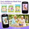 PTHTECHUS Kids Phone Toys for Girls Boys - Toddler Touchscreen MP3 Music Player with Dual Camera, Habit Tracker, Games, Alphabet, Educational Learning Toys Birthday Easter Gifts for 3-7 with SD Card view 2
