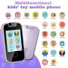 PTHTECHUS Kids Phone Toys for Girls Boys - Toddler Touchscreen MP3 Music Player with Dual Camera, Habit Tracker, Games, Alphabet, Educational Learning Toys Birthday Easter Gifts for 3-7 with SD Card view 3