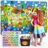SKOLESK 204Pcs Animals Felt Busy Board Story Set with Storage Bag Preschool Large Wall Storyboard Forest Themed Early Learning Interactive Play Kit Wall Hanging Gift for Toddlers Kids 40 X 28 Inch view 1