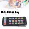 RiToEasysports Kids Phone Toy Music Light Function Cell Phone Toy Educational Learning Phone Toy Bed Blankets Learning Systems for Over 3 Years Old Blankets & Swaddling (English Black) view 4