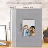 Artfeel Photo Album 4x6 with 300 Pockets,Slip-in Picture Albums,Linen Cover Memory Book with Front Window,White Page Vertical Photo Book for Wedding,Family,Anniversare,Baby,Vacation view 3