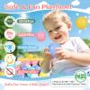 MODEREVE Ball Pit Balls 100 for Kids, 2.2" Plastic Balls for Ball Pit, Crush Proof & Non Toxic Soft Plastic Balls for Chidren Play Tent Playpen view 2