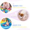 MODEREVE Ball Pit Balls 100 for Kids, 2.2" Plastic Balls for Ball Pit, Crush Proof & Non Toxic Soft Plastic Balls for Chidren Play Tent Playpen view 3