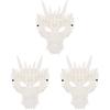 LUOZZY 3pcs Dragon Mask Chinese Dragons Cosplay Skull Cover White Animal Masks Dragon Cosplay Halloween Masquerade Party Costume Accessory view 1
