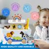 bpmfkid Noah's Ark Wooden Toy Set, Educational Wooden Animal Toys for Toddlers, Montessori Shape Sorter Educational Toys, Bible Story Engagement & Perfect Baptism, Christening Gift for 2-4 Y view 4