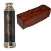 15 inch Antique Telescope-Spyglass-Brass Made Dollond London Hand held Telescope with Leather Box Bird Watching Spy Glass Sailor's Dcor by Better Buy Handicraft view 1