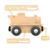 Orbrium 24 Unpainted Wooden Trains Engines Cars Compatible with Thomas Brio Magnetic, Toy Trains for Kids Boys Girls Train Theme Birthday Party Favors Craft DIY Creative Activity view 4