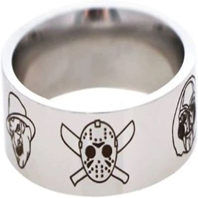 TCB Creations Classic Horror Movie Characters Faces Stainless Steel Metal Band Finger Ring (8)