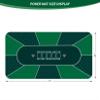 nuveti 70 x 35 Inch Texas Hold'em Poker Mat Portable Rubber Poker Table Top Water Waterproof, Noise Reduction Poker Table Top for Any Tabletop Game view 2