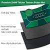 nuveti 70 x 35 Inch Texas Hold'em Poker Mat Portable Rubber Poker Table Top Water Waterproof, Noise Reduction Poker Table Top for Any Tabletop Game view 4