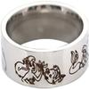 TCB Creations Little Cartoon Mermaid Characters Stainless Steel Cosplay Metal Band Finger Ring (7) view 1
