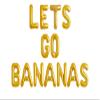 16" Lets GO Bananas Letter Banner Balloons for Tutti Frutti Balloon, Fruit Birthday Party, Twotti Frutti Birthday Decorations, Tutti Fruity Birthday,Gold view 1