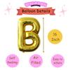 16" Lets GO Bananas Letter Banner Balloons for Tutti Frutti Balloon, Fruit Birthday Party, Twotti Frutti Birthday Decorations, Tutti Fruity Birthday,Gold view 2
