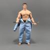 1/12 Scale Clothes Blue Jumpsuit Model for 6" Figure view 3