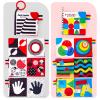 hahaland Baby Books 0-6 Months - 2PCS Infant Toys 0-6m Tummy Time Babies Toy Newborn Toys High Contrast Visual Development Sensory Book Baby Girl Boy Shower Valentine Birthday Easter Basket Stuffers view 2