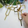 10pcs of Religious Cake Topper,Cross With a Dove Acrylic Cake Topper,Holy Spirit Topper,Confirmation Topper Religious Birthday Wedding Modern Elegant (6'', Gold Mirror) view 4