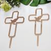 10pcs of Religious Cake Topper,Cross With a Dove Acrylic Cake Topper,Holy Spirit Topper,Confirmation Topper Religious Birthday Wedding Modern Elegant (6'', Rose Gold) view 4
