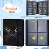 DEGDFSGR Trading Card Binder 30Pages/240Cards, Big Cat Eyes, Polypropylene Material, Secure Cards, Portable, Gift view 2