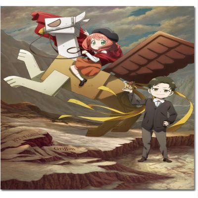 Great Eastern Entertainment Spy X Family - Anya Forger and Damian Desmond Art Throw Blanket 46" W x 60" H