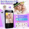 Kids Smart Phone Toy for 3 4 5 6 Year Old, Touchscreen Kids Phone Dual Camera with Music Flashlight Games Alarm Alphabet Learning Toys Christmas Birthday Gifts for Girls Ages 3-6 with SD Card Purple view 3