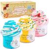 Keemanman Butter Slime Kit 3 Pack with Watermelon, Latte and Lemon Charms, Cool Preppy Stuff, Cute Stress Relief Toys and Birthday Gifts Ideas for Girls and Boys, Scented Aesthetic Stuff for Kids view 1