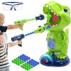 EagleStone Movable Dinosaur Shooting Toys for Kids,Electronic Target Shooting Games with 2 Pump Gun,48 Balls Party Favor Toys with Score Record, LED & Sound, Dino Toys Gift for Boys and Girls view 1