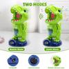 EagleStone Movable Dinosaur Shooting Toys for Kids,Electronic Target Shooting Games with 2 Pump Gun,48 Balls Party Favor Toys with Score Record, LED & Sound, Dino Toys Gift for Boys and Girls view 2