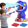 EagleStone Movable Dinosaur Toys for Kids 5-7, Spaying & Auto Scoring, Dino Shooting Target Game with 2 Pump Guns, 48 Foam Balls, Sound, Fun Gift for Boys & Girls, Party Favor view 1
