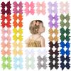 50PCS 2 Inch Baby Hair Bows Clips for Girls Grosgrain Ribbon Fully Lined Infant Hair Clips Accessories for Baby Girls Newborns Toddler in Pairs view 1