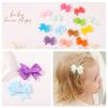 50PCS 2 Inch Baby Hair Bows Clips for Girls Grosgrain Ribbon Fully Lined Infant Hair Clips Accessories for Baby Girls Newborns Toddler in Pairs view 4