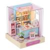 CUTEROOM DIY Doll House Miniature Furniture Wooden House Kit with Dust Cover & LED Light and Accessories - New Three Styles QT Series Dollhouse (QT045) view 1