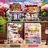 CUTEROOM DIY Doll House Miniature Furniture Wooden House Kit with Dust Cover & LED Light and Accessories - New Three Styles QT Series Dollhouse (QT045) view 4