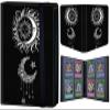 DEGDFSGR 50Pages/400Cards Trading Card Binder, Moon Sun at Night, Polypropylene, 8.3 x 6.7 in view 1