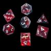 LDICEK DND Dice Set Sharp Edge Dice Set 7 Piece DND polyhedral Dice Numbers with Gold Leaf Exquisite Tin Box Packaging,Ideal for Dungeons & Dragons RPG and Board Games (2L-MOY9-13Y9) view 1