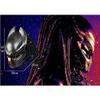 LIANGLIDE Predator Helmet Mask Halloween Masque Helmet Latex Full Head Cover Crazy Party Headgear Props Predator Mask for Halloween, Black view 2