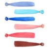 6 Pack High Temp Silk Straight Hair Wigs Doll Realistic Doll Hair for Boys and Girls view 1
