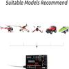 HTLNUZD Radiolink AT9S Pro 2.4G Radio Controller Transmitter 10/12 Channels DSSS & FHSS Communication with R9DS Receiver, for RC FPV Racing Drone Truck Car Boat (Radiolink R9DS Receiver) view 2