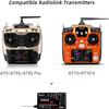 HTLNUZD Radiolink AT9S Pro 2.4G Radio Controller Transmitter 10/12 Channels DSSS & FHSS Communication with R9DS Receiver, for RC FPV Racing Drone Truck Car Boat (Radiolink R9DS Receiver) view 3