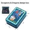 LDICEK Resin Dice Set 7 Pieces, Sharp DND Dice Set with Dice Box Handmade Multi-Side D&D Dice Colorful Dungeons and Dragons Game Dice Role Playing RPG Magic Table Game (Scarlet Letter) view 4