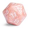 20 Sided DND Dice,D20 Giant Polyhedral Dice,55mm Titan Large Pearl Color D20 Dice,20 Sided Cube D&D Dice Set for Dungeons and Dragons, RPG, MTG Table Games(Beige Pearl) view 1