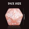 20 Sided DND Dice,D20 Giant Polyhedral Dice,55mm Titan Large Pearl Color D20 Dice,20 Sided Cube D&D Dice Set for Dungeons and Dragons, RPG, MTG Table Games(Beige Pearl) view 2